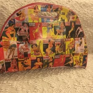 Vintage bag pin up girls hand bag